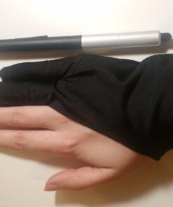 SENHAI Digital Artist Gloves for Graphic Tablet Pen Display, 3 Pack Free Size 2 Finger Gloves for drawing painting - Sapphire Blue, Pink, Black 3 colors - Sapphire Blue, Pink, Black 38 71LuwdoKHgL