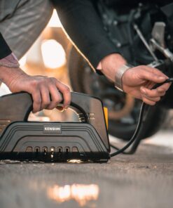 Alternative view of Kensun AC/DC Digital Tire Inflator for Car 12V DC and Home 110V AC Rapid Performance Portable Air Compressor Pump for Car, Bicycle, Motorcycle, Basketball and Others