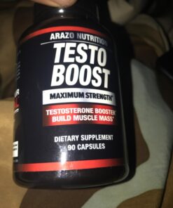Arazo Nutrition TestoBoost Test Booster Supplement - Potent & Natural Herbal Pills - Boost Muscle Growth - Tribulus, Horny Goat Weed, Hawthorn, Zinc, Minerals 40 71LvJYGEtjL 2
