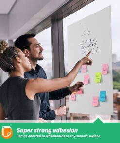 CREGEAR Large Chart Paper for Teachers, Sticky Flip Chart Paper 25 x 30 Inches,30 Sheets/Pad, Easel Paper Pad for White Board with 10 Colorful Markers 6 Sticky Note Pads 7 Pack (25 x 30 Inches 7PACK) 22 71LvievcxL 1