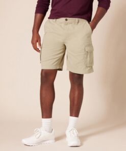 Amazon Essentials Men's Classic-Fit Cargo Short (Available in Big & Tall) 40 Khaki Brown 14 71LvlBrTjWL