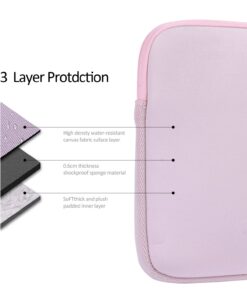 Laptop Sleeve Case for 13"-13.3" Laptop Hand Bag with Handle and Small Case 13inch Light Pink 10 71LvlZj6aL