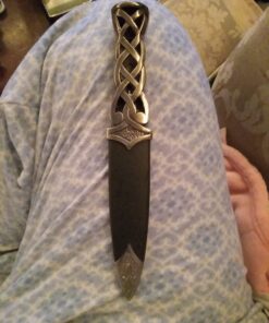 Ace Martial Arts Supply New Scottish Celtic Gaelic Twist Knot Blue Ruby Gemstone Wicca Dirk Dagger Knife, 9-Inch 36 71LwO 0DqpL