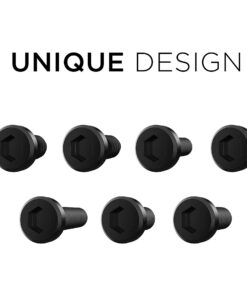 Rightcar Solutions License Plate Ultimate Screw Kit, Stainless Steel (Black) Black 13 71LxNSwgYL