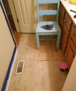 Tivoli II Self Adhesive Vinyl Floor Planks, 10 Pack - 6" x 36", Silver Spruce - Peel & Stick, DIY Flooring - Natural Wood Grain Feel for Kitchen, Dining Room & Bedrooms by Achim Home Decor Wood look 10 Planks 61 71LxVpT PfL