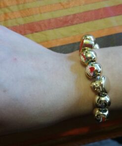 Expression Jewelry Emoticon Charms Bracelet - 18K Gold Plated with 10 Pieces of Interchangeable Enamel Beads 26 71LxdcslsmL