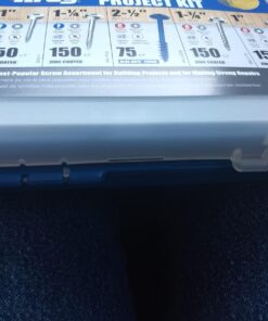 Kreg SK03 Pocket-Hole Screw Kit in 5 Sizes - Pocket Screw Kit for Kreg Joinery - Sturdy Wood Screws - Pocket-Hole Screws Perfect for Beginners - Set Screws Assortment Kit Original Version 23 71Lxyvhe3L