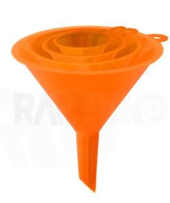 RAM-PRO 4-Piece All Purpose Wide-Mouth Bright Orange Plastic Funnel Set for Quick and Clean Transferring Liquids, Dry Goods, Between Pitchers, Bottles, Cans and Containers 13 71Ly449aiCL