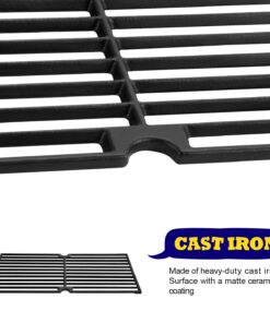 GGC Grill Grates Replacement for Brinkmann 810-8410-F, 810-2410-S, 810-2511-S, 810-2512-S, 810-8411-5, 810-9415-W and Others, 3 PCS Porcelain Coated Cast Iron Cooking Grate(17 3/4" x 8 15/16") 13 71LyYsQqQXL