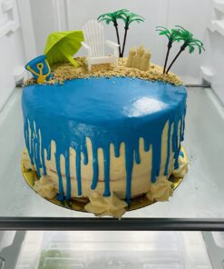 DecoSet® Beach Chair and Umbrella Tropical Beach Cake Decoration, 6 Piece Cake Topper Set, Palm Trees, Deck Chair, Beach Umbrella, Sand Castle and Bucket, Food Safe, Beach Chair & Umbrella DecoSet 34 71Lyf8rHVTL