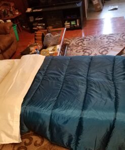 Coleman Camping Cot, Air Mattress, & Pump Combo, Folding Camp Cot & Air Bed with Side Table & Battery-Operated Pump, Great for Comfortable Outdoor Sleeping & Camping Twin 52 71Lz9pTkjUL