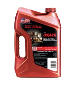 Valvoline High Mileage with MaxLife Technology SAE 5W-30 Synthetic Blend Motor Oil 5 QT 21 71LzCYsNYHL