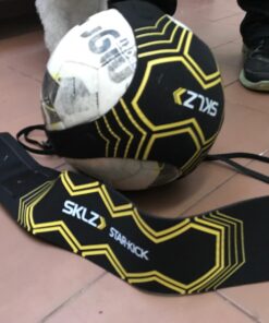 SKLZ Star-Kick Hands-Free Adjustable Solo Soccer Trainer - Fits Ball Sizes 3, 4, and 5 Black 42 71LzCfy19KL