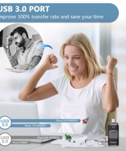 1000GB Flash Drive for Phone, USB 3.0 Photo Stick Compatible with Phone/Pad/Android/PC, External Flash Expandable Photo Storage Drive, Drive Memory Stick Photosticks for Pictures, Black 1000GB-BLACK 11 71M 6gYavZL