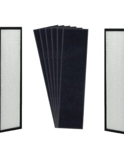 Veva 2 HEPA Air Filters & 6 Carbon Pre-Filters Replacement Filter C Compatible with Germguardian FLT5000/FLT5111 FLT5250PT, AC5000, AC5000E, AC5250PT, AC5350B, AC5350BCA, AC5350W, AC5300B 25 71M BHaugIL