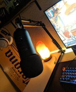 Neewer Microphone Arm Stand, Suspension Boom Scissor Mic Arm Stand with 3/8” to 5/8” Screw and Cable Ties Compatible with Blue Yeti, Snowball, Yeti X, Quadcast and Other Mics, Max Load 1.5kg 53 71M PfuM2NL