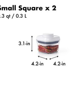 OXO Good Grips 10-Piece Airtight Food Storage POP Container Value Set, Standard Packaging,White,10 Piece 24 71M1Xz2GmAL