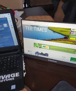 SideTrak Solo Pro Portable Monitor 15.8” FHD 1080P LED Anti-Glare IPS Screen | Works with Mac, PC, Chrome, PS4, Xbox & Switch | Powered by USB or Mini HDMI | Built-in DisplayPort, Speakers & HDR Non-Touchscreen 35 71M2NTK9MEL