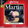 Martin M140 80/20 Acoustic Guitar Strings, Light 3 Pack