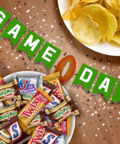 SNICKERS, TWIX, MILKY WAY & 3 MUSKETEERS Variety Pack Super Bowl Milk Chocolate Candy Bars Assortment, 240 Pieces Bag 25 71M3B13M7NL