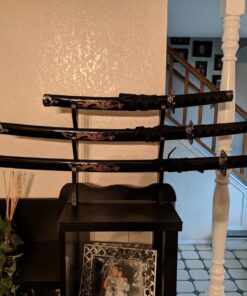 Master Cutlery 3 Piece Dragon Samurai Sword Set with Stand 31 71M3akAGR1L