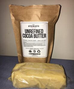 Better Shea Butter Raw Cocoa Butter - Unrefined, 100% Pure, Food Grade - Use for Cocoa Lip Balm, Stretch Marks Cream, Cacao Butter Cream, Scars Oil, Whipped Lotion - Skin & Hair Moisturizer 8 oz Block Bar 8 Ounce (Pack of 1) 42 71M5bxwN29L