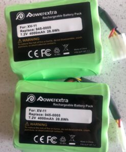 Powerextra 7.2V 4000mAh Battery Compatible with Neato XV-11 XV-12 XV-14 XV-15 XV-21 XV-25, XV Essential, XV Signature Pro Robotic Vacuum Cleaners Replacement Neato Battery 945-0005 205-0001 ( 2 Pack ) 25 71M5cuk6eKL
