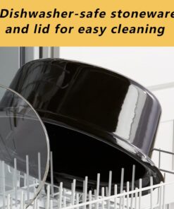 Slow Cooker Programmable 7 Quart - for Family Size 6-8 People, for 6-8 Lb Roast, Turkey, Entrees, Sauces, Stews & Dips with Auto Warm Setting, Timer & Locking Lid, Stainless Steel 11 71M5f7gA3DL