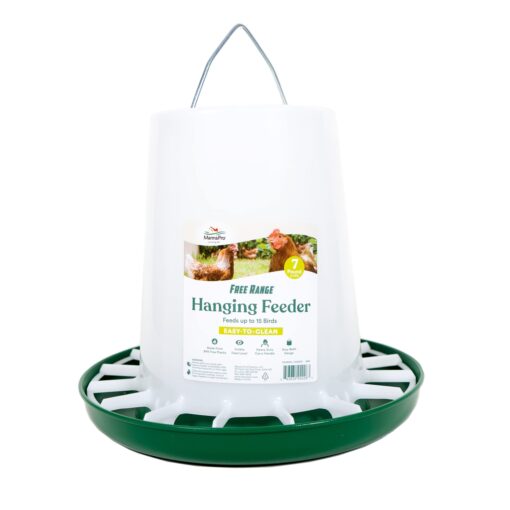 Harris Farms Free Range Hanging Poultry Feeder | Prevents Chickens from Scratching Out Feed | 7 Pounds 7LB