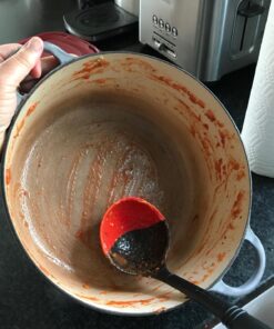 Le Creuset Revolution Bi-Material Ladle, 12" x 3.5", Cerise Cerise (Cherry Red) 5 71M64pY0l8L