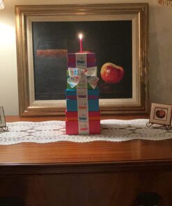 Broadway Basketeers Gourmet Chocolate Food Gift Basket Tower for Birthdays – Curated Snack Box, Sweet and Savory Treats for Parties, Best Wishes, Birthday Presents for Women, Men, Mom, Dad, Her 30 71M67b770JL