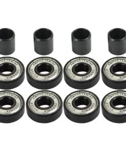 Amphetamine Skateboard Speed Bearings - Set of 8 - Choose From Ceramic, Stainless Steel, Abec 5, 7 - Fits all Skateboard Wheels - Pre-Lubricated Ceramix Silver 7 71M6MG87yEL