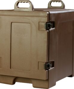 Carlisle FoodService Products Cateraide Insulated Front Loading Food Pan Carrier with Handles for Catering, Events, And Restaurants, Plastic, 5 Pan, Brown 25 71M6RshgQLL