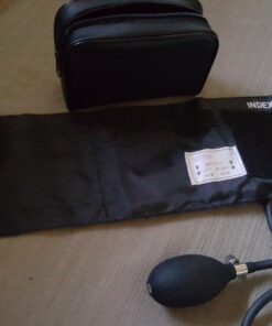 White Coat Deluxe Aneroid Sphygmomanometer Professional Blood Pressure Monitor with Adult Sized Black Cuff and Carrying Case 4 Piece Set 39 71M6q75j8KL