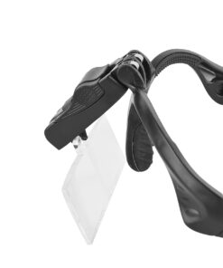 Beileshi Headhand Magnifier Glasses With 2 LED Professional Jeweler's Loupe Light Bracket and Headband are Interchangeable 5Lens Glass Magnifying Visor Black 24 71M7C5Wwr4L