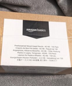 Amazon Basics Woodcased #2 Pencils, Pre-sharpened, HB Lead Bulk Box, 150 Count, Yellow 150 Count (Pack of 1) 29 71M7tjlJaqL