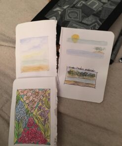 Pentalic 3" x 4" Pocket Sketchbook Traveler Journal, 160 Pages, Black 3-inch x 4-inch, Black Sketch/Blank 31 71M883bM gL