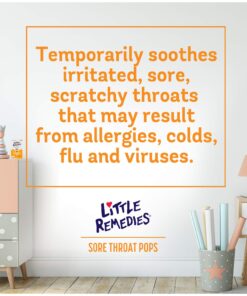 Little Remedies Sore Throat Pops, Made With Real Honey, 10 Count 10 Count (Pack of 1) 11 71M88bdQohL