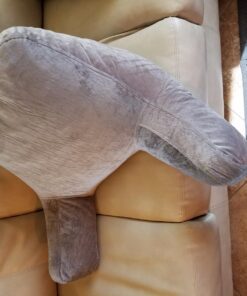 LINENSPA Reading Pillow with Shredded Memory Foam- Back Pillow for Sitting in Bed, Reading, Gaming, Watching TV – Chair Pillow with Arms, Dorm Room Essentials, Stone Standard 35 71M8lsgO2vL