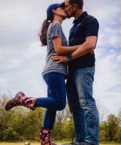 Sloggers Waterproof Garden Rain Boots for Women - Cute Mid-Calf Mud & Muck Boots with Premium Comfort Support Insole, (Chickens Barn Red), (Size 10) 22 71M8p4zyogL 2