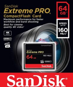 SanDisk 64GB Extreme PRO Compact Flash Memory Card UDMA 7 Speed Up To 160MB/s - SDCFXPS-064G-X46 10 71M9EfShkYL