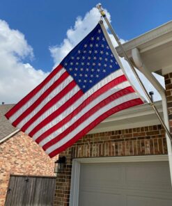 American Flag 3x5-100% Made In USA using Tough, Long Lasting Nylon Built for Outdoor Use, Featuring Embroidered Stars and Sewn Stripes plus Superior Quadruple Stitching on Fly End 3 by 5 Foot 30 71M9OgTIBvL