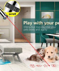 Alternative view of Danigh-buy Cat Pointer Toy,Dog Laser Pointer,7 Adjustable Patterns Laser,Long Range 3 Modes Training Chaser Interactive Toy,USB Recharge