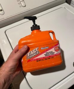 Fast Orange Permatex 25217 Pumice Lotion, Heavy Duty Hand Cleaner, Natural Citrus Scent, Waterless Cleaner For Mechanics, Strong Grease Fighter, 1/2 Gallon, Orange, 64 Fl Oz (Pack of 1) 64 Fl Oz (Pack of 1) 29 71MAd2 t8mL