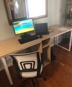 Ergonomic Office Chair Mesh Cheap Desk Chair Task Computer Chair Lumbar Support Modern Executive Adjustable Rolling Swivel Chair for Back Pain, White 30 71MAjungBDL