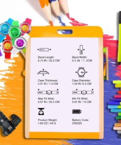 cofuo Kids Digital Sport Waterproof Watch for Girls Boys, Kid Sports Outdoor LED Electrical Watches with Luminous Alarm Stopwatch Child Wristwatch Purple 23 71MAnc2yoXS