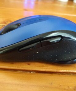 Logitech M510 Wireless Computer Mouse – Comfortable Shape with USB Unifying Receiver, with Back/Forward Buttons and Side-to-Side Scrolling, Blue Dark Blue 51 71MAt0hS9L