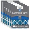 Nordic Pure 16x24x1 MERV 7 Pleated AC Furnace Air Filters 6 Pack 6 Count (Pack of 1) 40 71MB67xRqbL