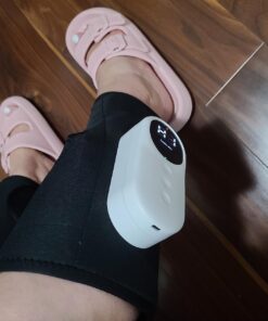 LINGTENG Leg Massager, Calf Air Compression Massager with Heat, Cordless Leg Massager for Circulation and Pain Relief, Calf Massager with 3 Intensities, Gifts for Women (Only Single) Black 44 71MBE3F3RL