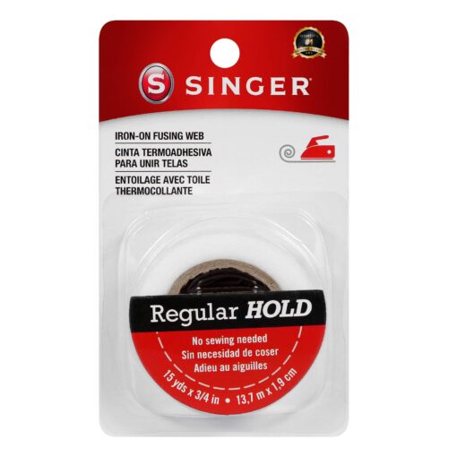 Singer 00222 Iron-On Fusing Web Regular Weight 3/4" X15 Yards 1-pack